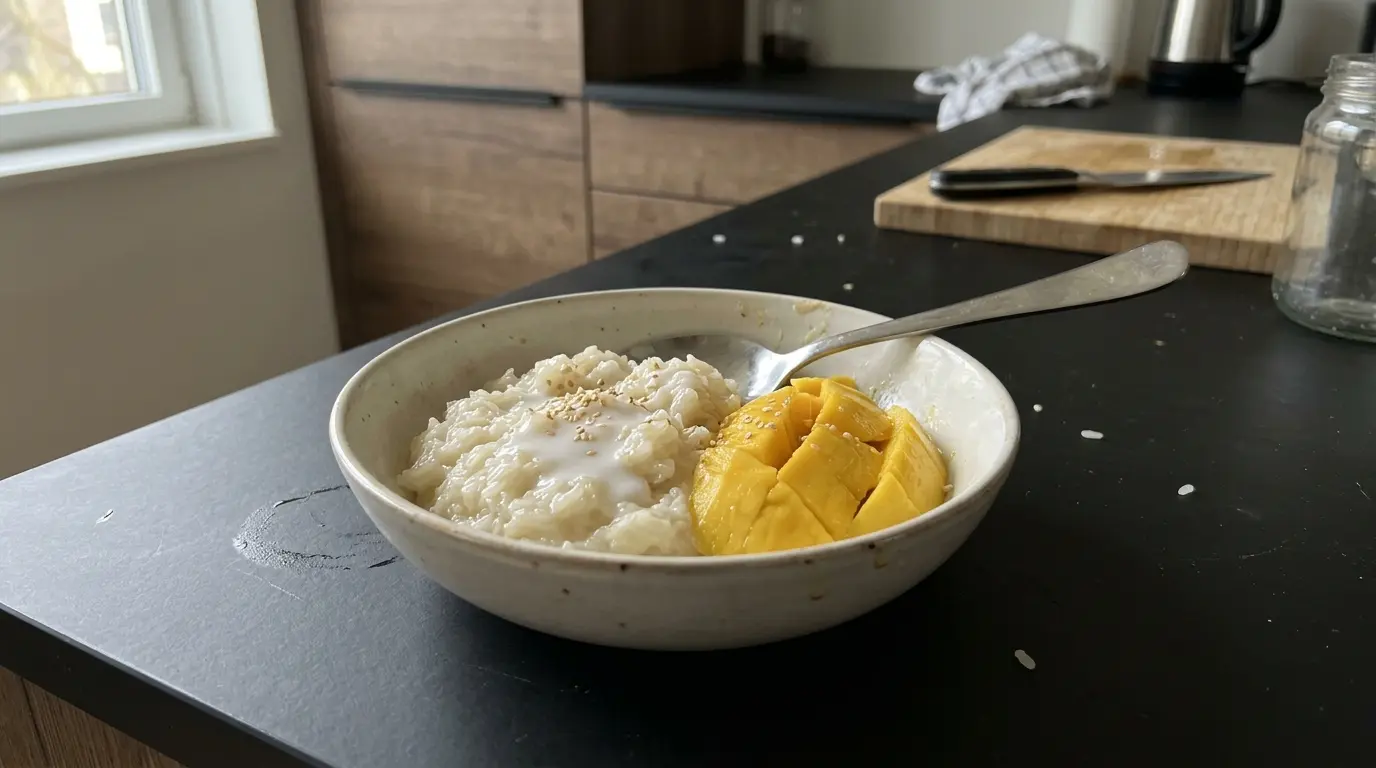 Tajski kleisty ryż z mango (Khao Niao Mamuang)