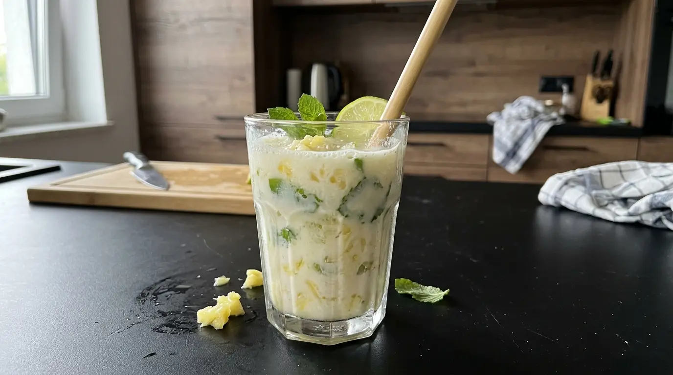 Thai Coconut-Pineapple Drink with Lime