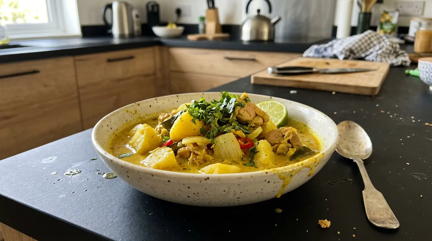 Tajskie curry żółte z ziemniakami i kurczakiem