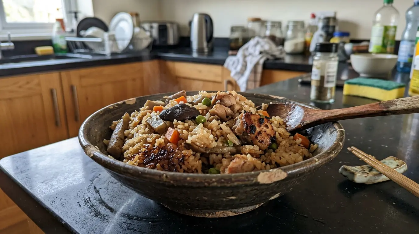 Takikomi gohan – ryż gotowany z warzywami i kurczakiem