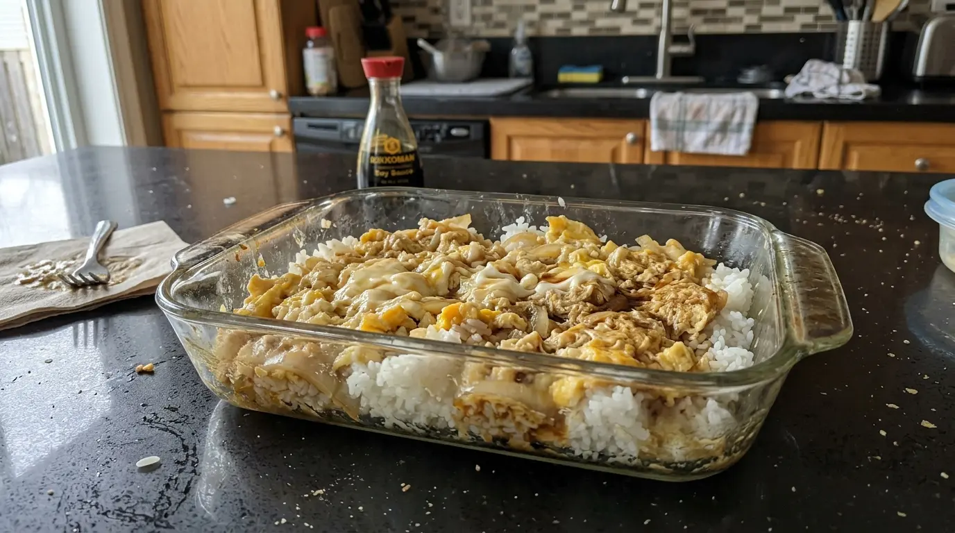 Tamagodon – ryż z jajkiem i cebulą