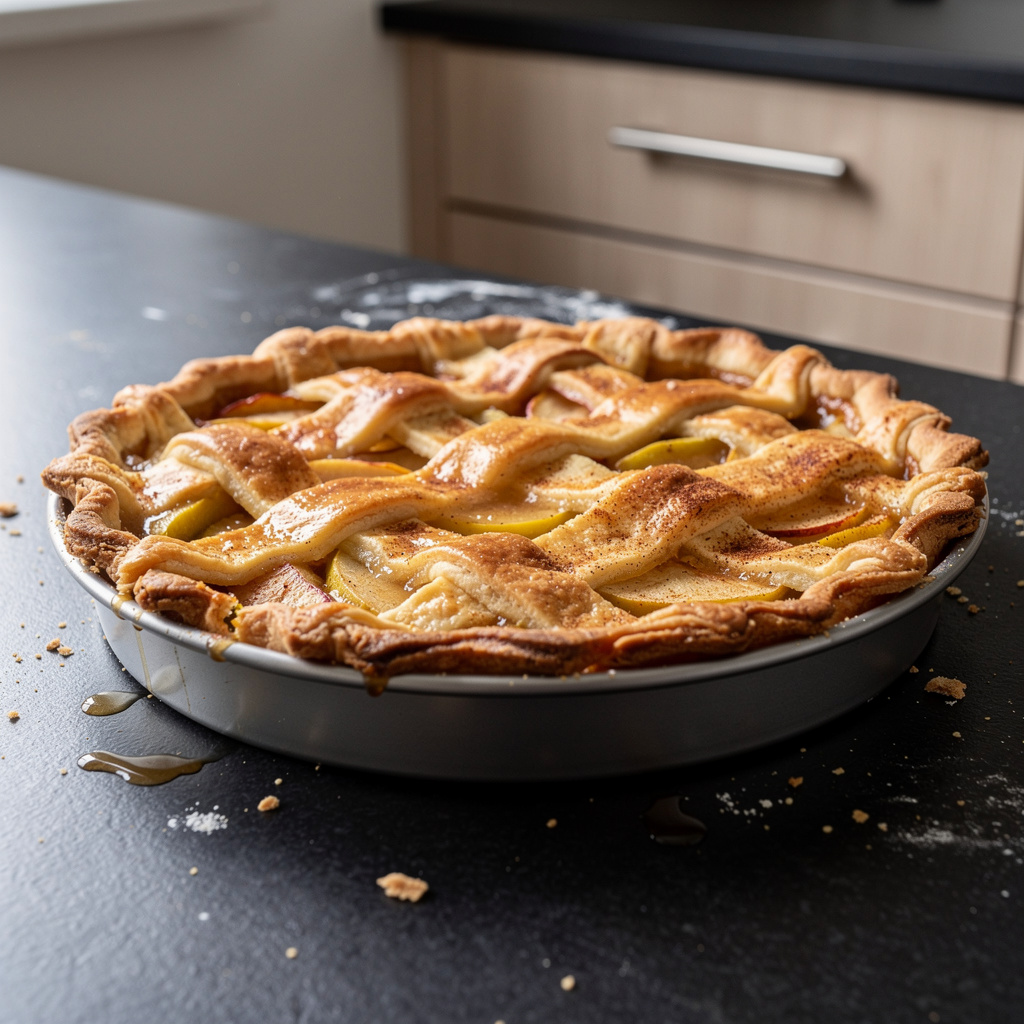 Tarte aux pommes apple pie avec grillage
