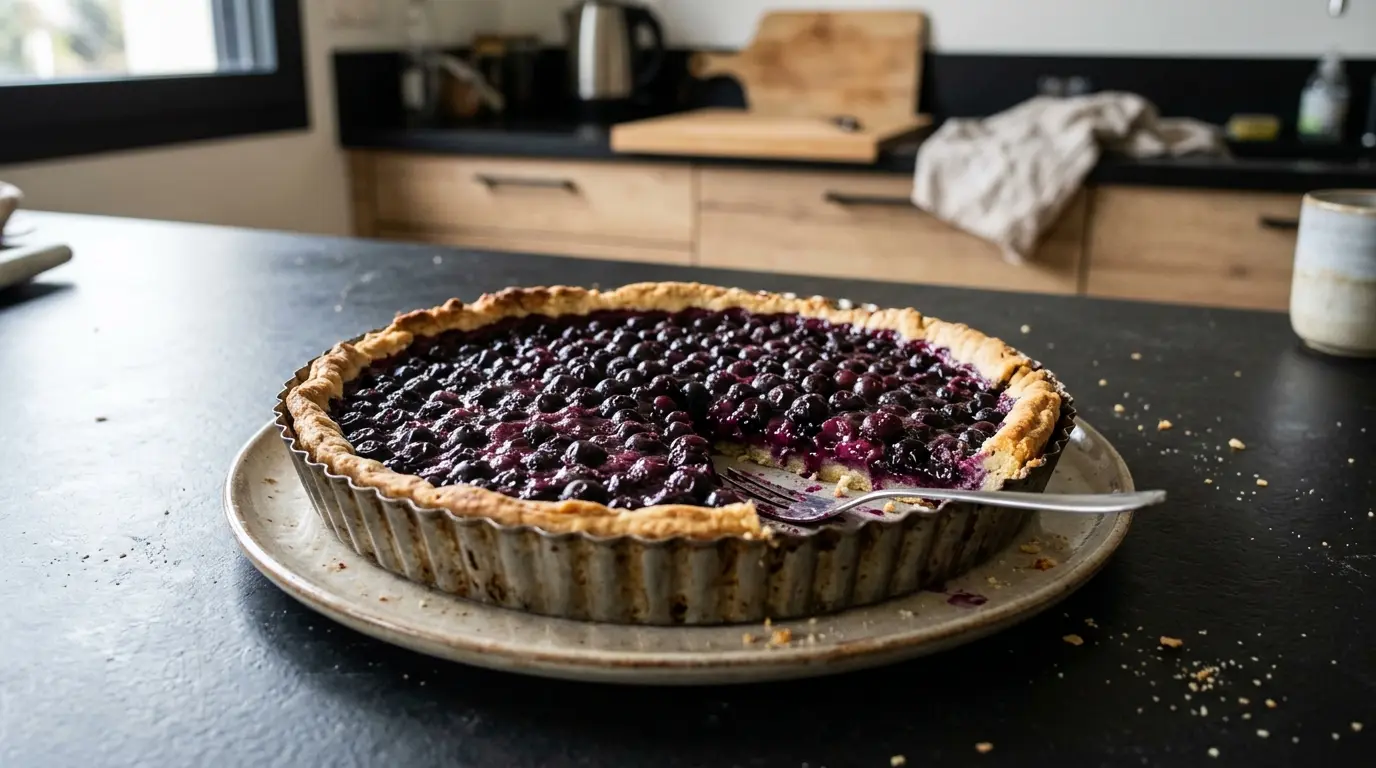 Tarte aux myrtilles – tarta z jagodami po francusku