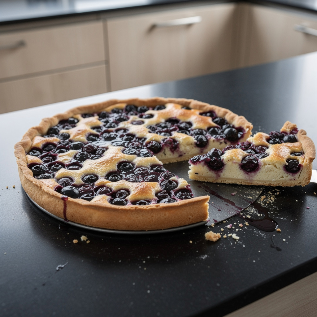 Tarte aux myrtilles – tarta z jagodami po francusku