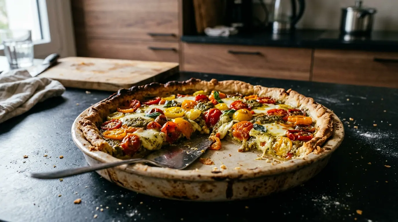 Tarte aux tomates cerises et pesto – tarta z pomidorkami koktajlowymi i pesto