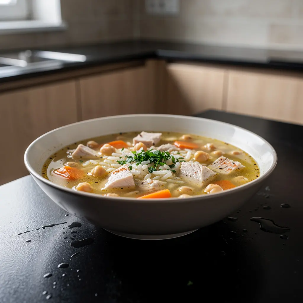 Tavuklu nohutlu çorba – turecka zupa z kurczakiem i ciecierzycą