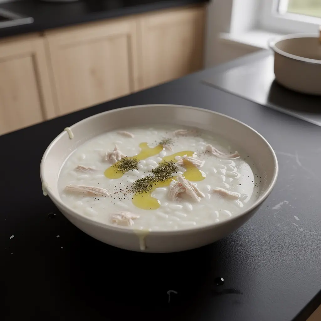 Tavuklu yoğurt çorbası – délicate soupe turque au yaourt et au poulet