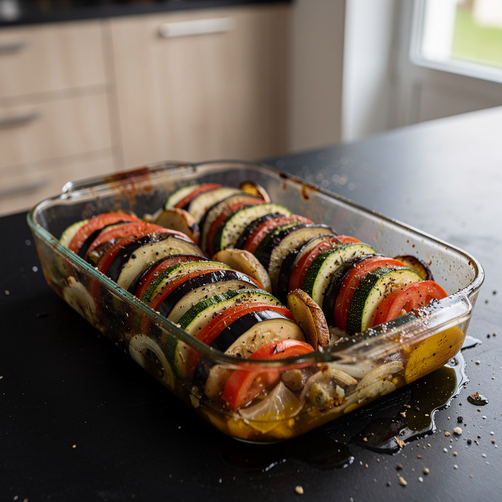Tian de légumes – Provençal sliced vegetable bake