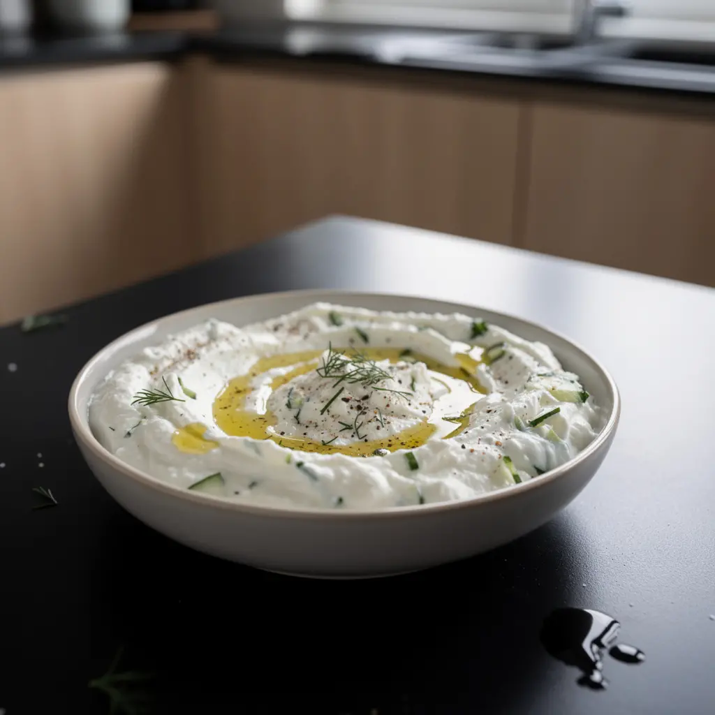 Turkish Yogurt, Garlic and Cucumber Dip