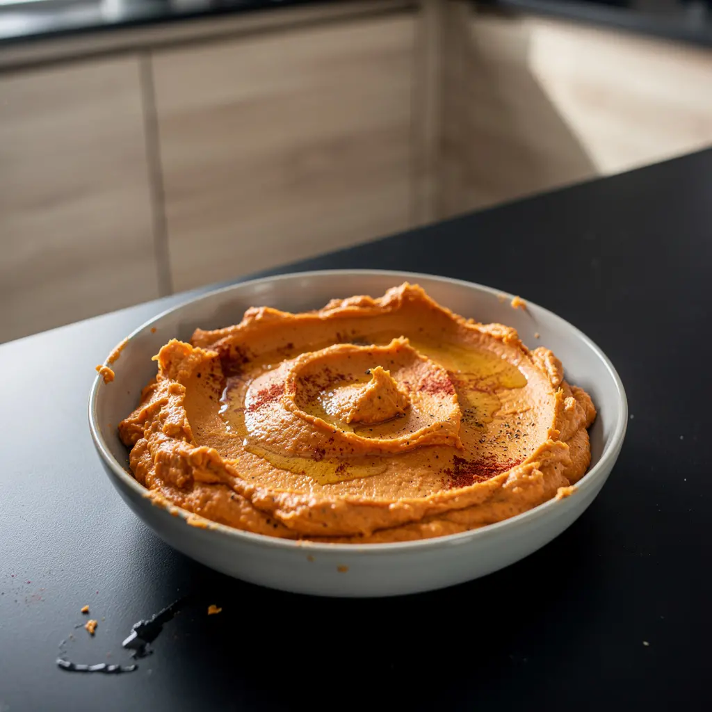 Turecka pasta z pieczonej marchewki z jogurtem