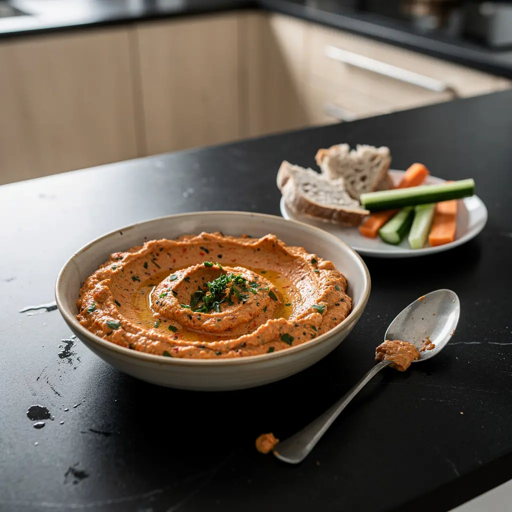 Turkish Roasted Pepper and Eggplant Spread with Yogurt