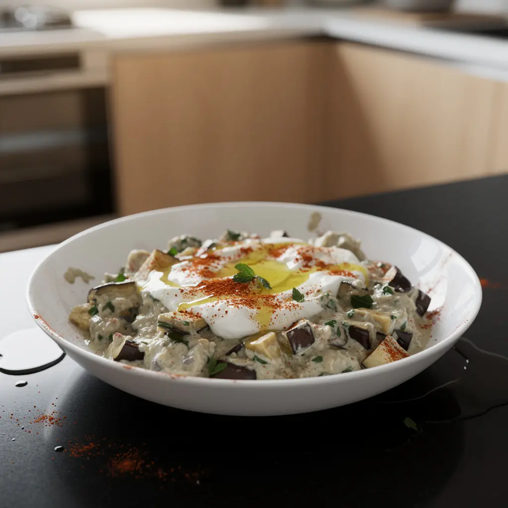 Turkish Grilled Eggplant and Yogurt Salad