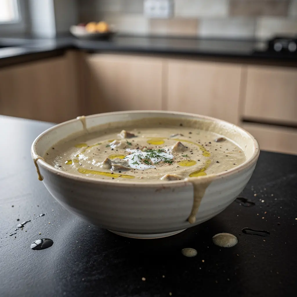 Turecka zupa z bakłażana i jogurtu