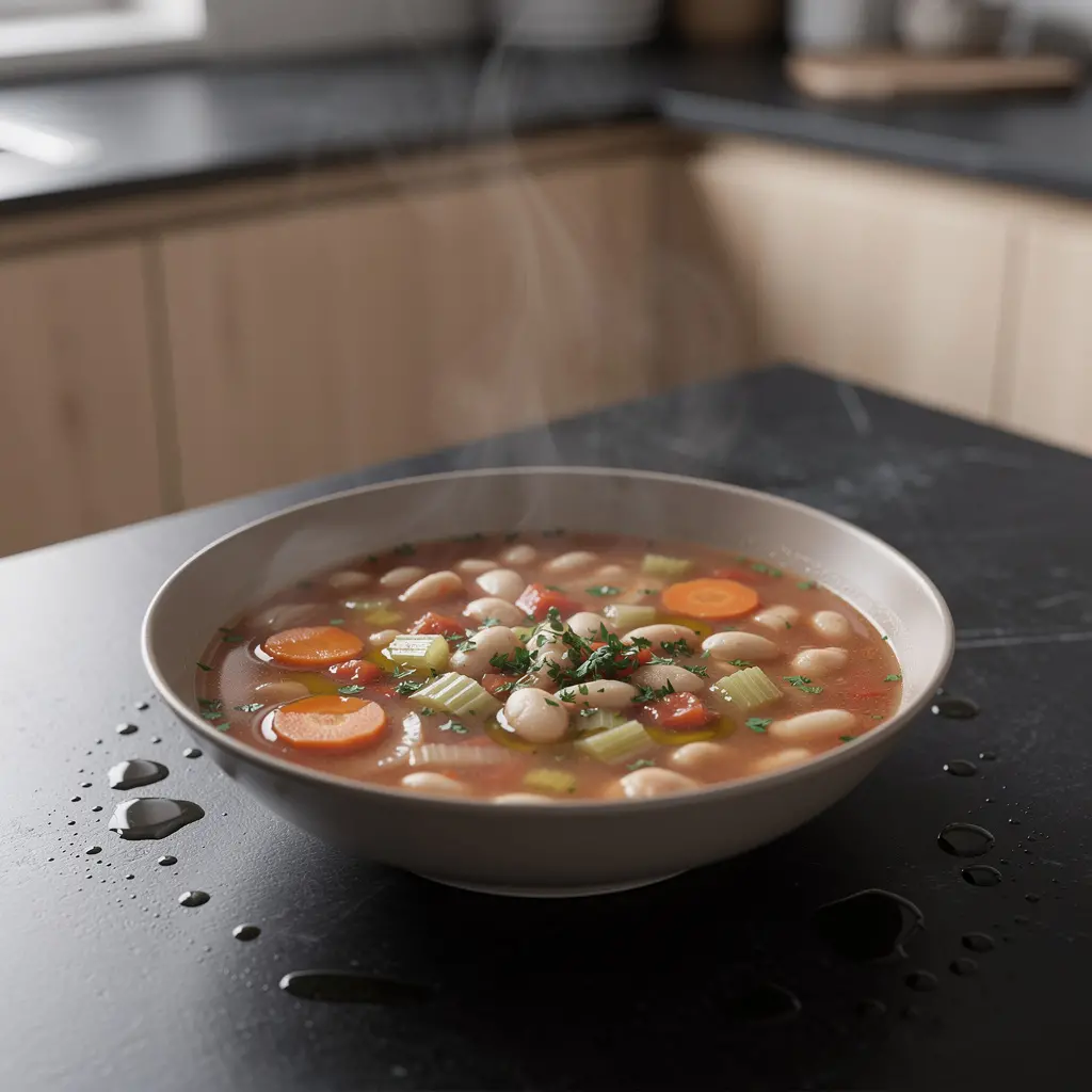 Turecka zupa z białej fasoli i warzyw