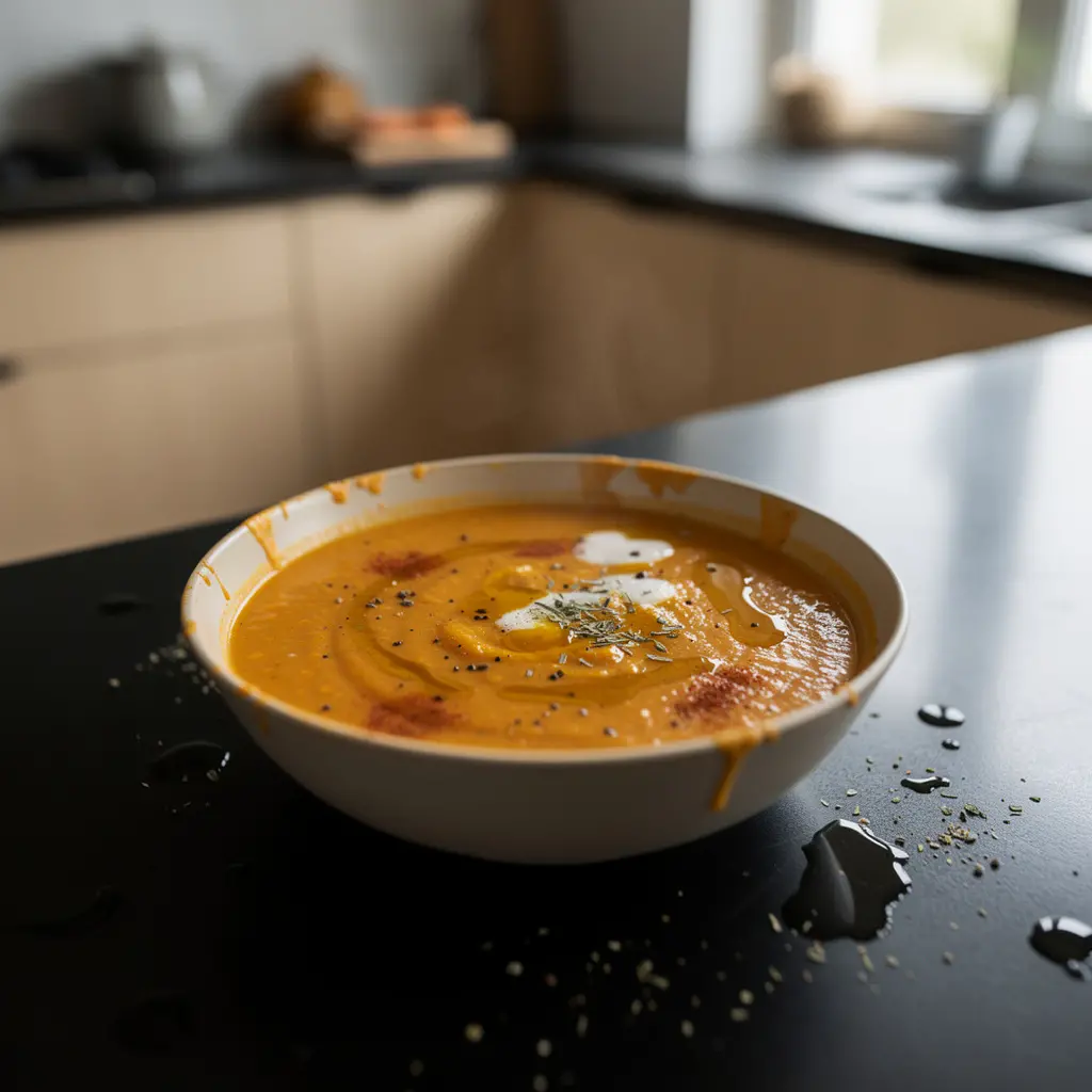 Turecka zupa z soczewicy i marchewki z miętą