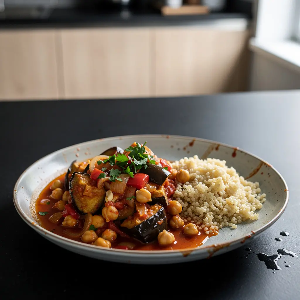 Turecki gulasz z bakłażana i ciecierzycy