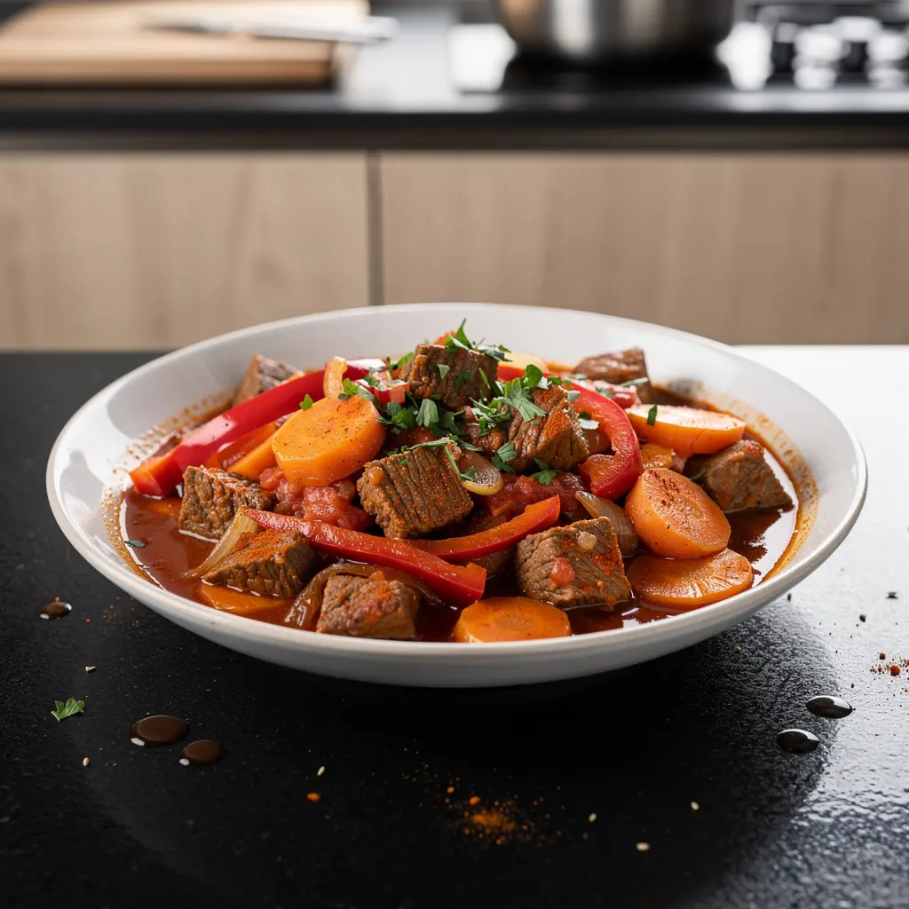 Turecki gulasz z jagnięciny z warzywami