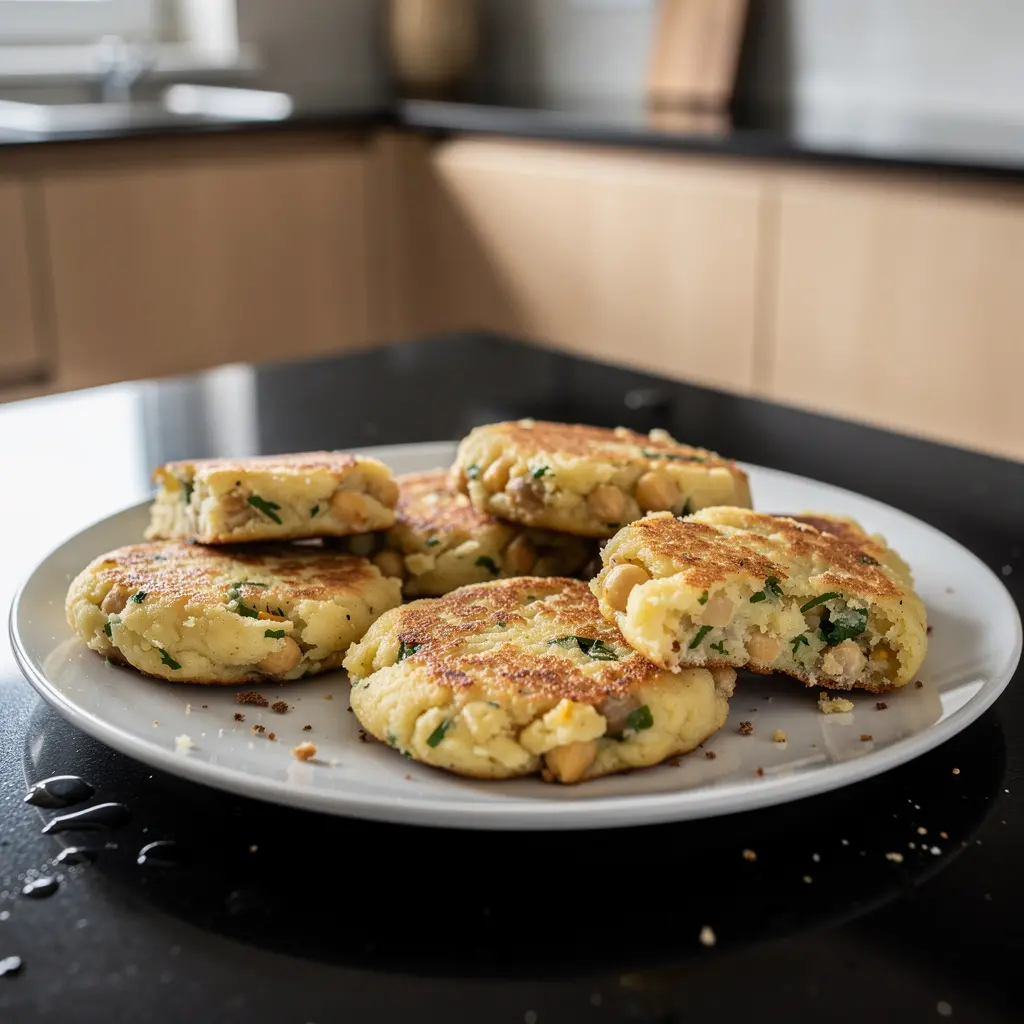 Türkische Kotleciki aus Kichererbsen und Kartoffeln
