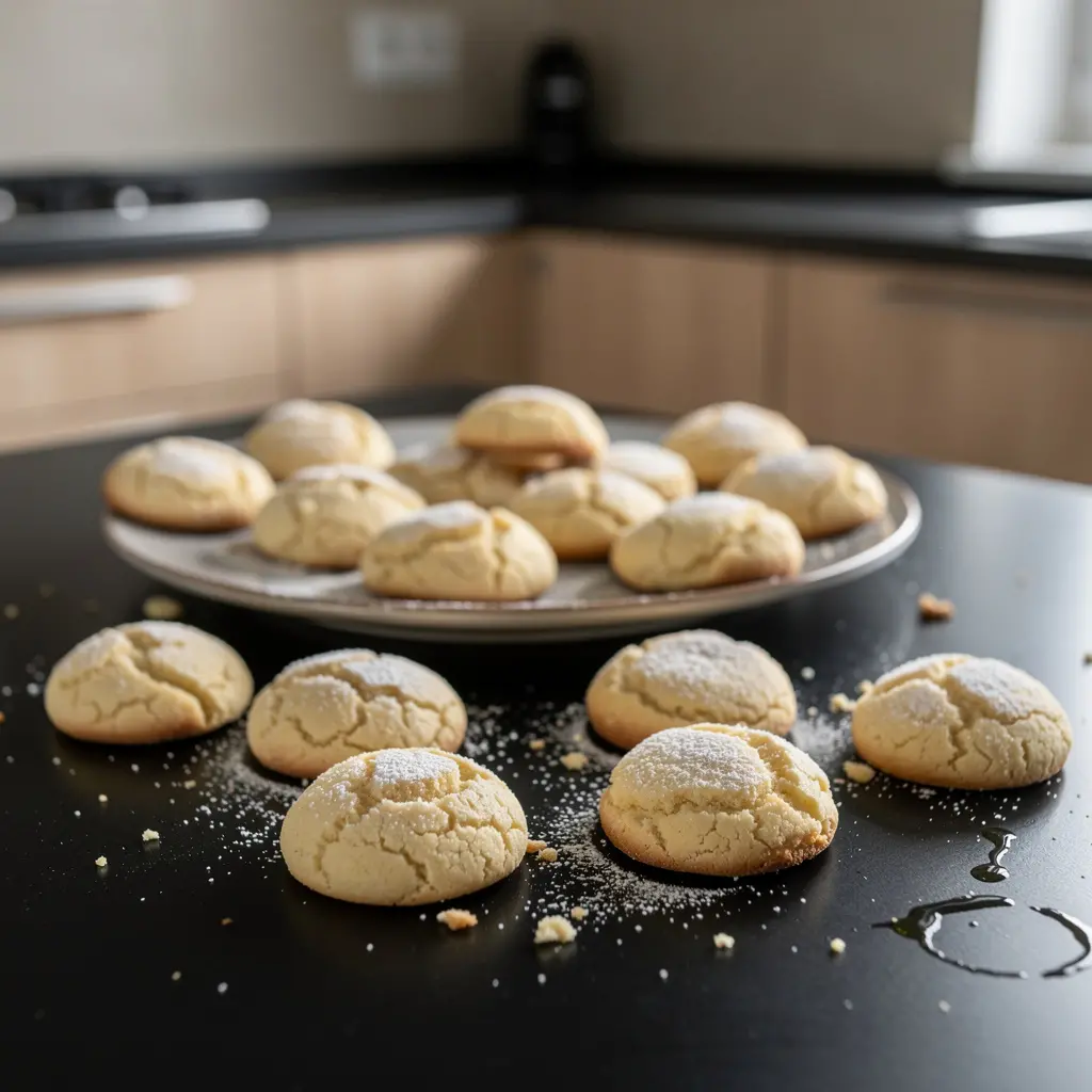 Włoskie ciasteczka cytrynowe z oliwą