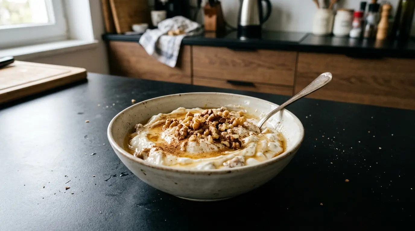 Yiaourti me meli – Greek yogurt with honey and nuts