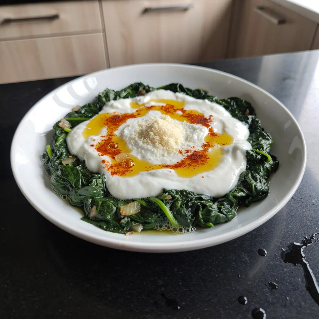 Yoğurtlu ıspanak – turecki szpinak z jogurtem i czosnkiem