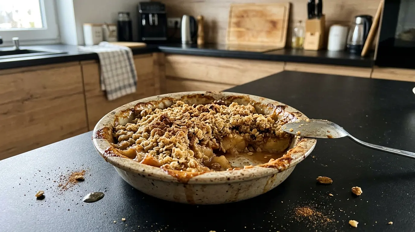 Zapiekane jabłka z kruszonką owsianą