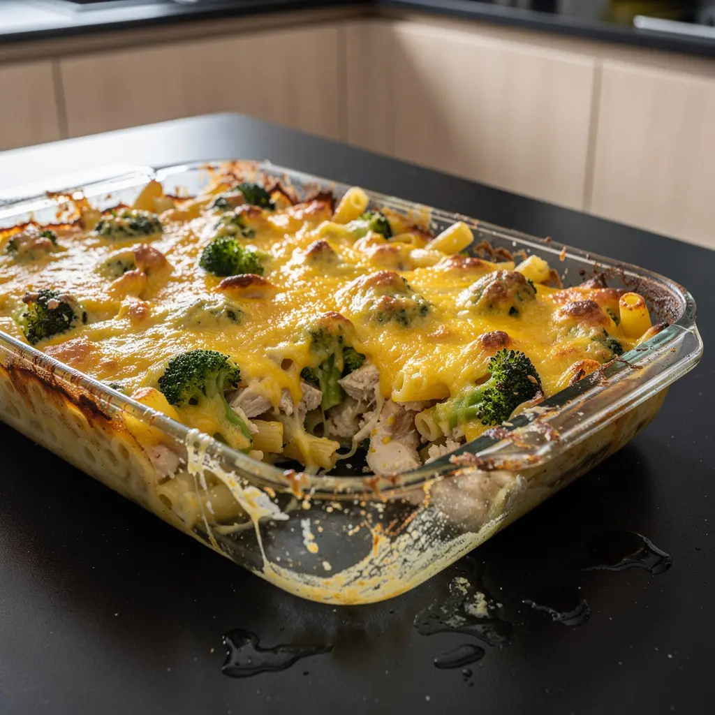 Pasta Bake with Chicken and Broccoli