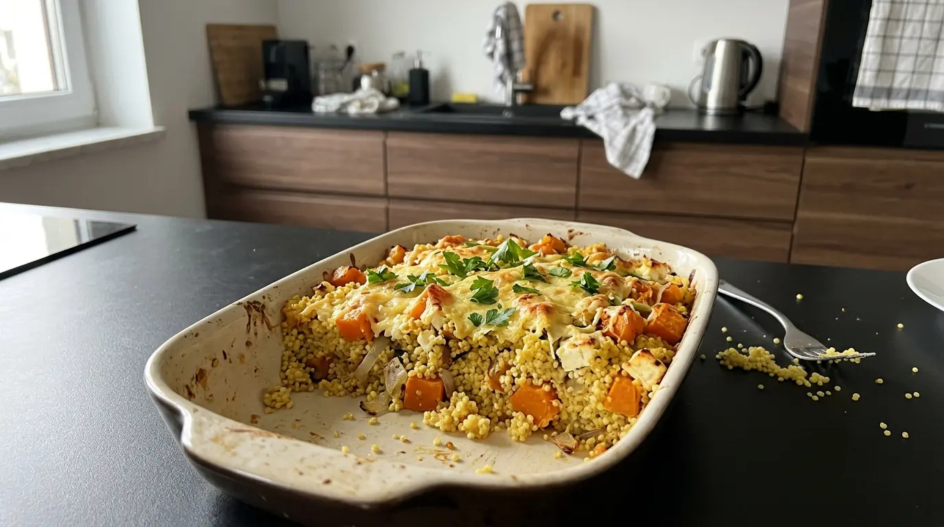 Millet, Pumpkin and Feta Bake