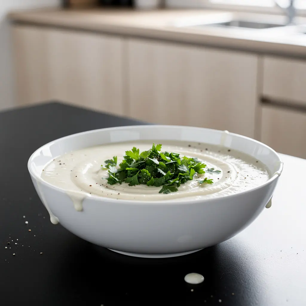 Zupa z białych warzyw z pietruszką